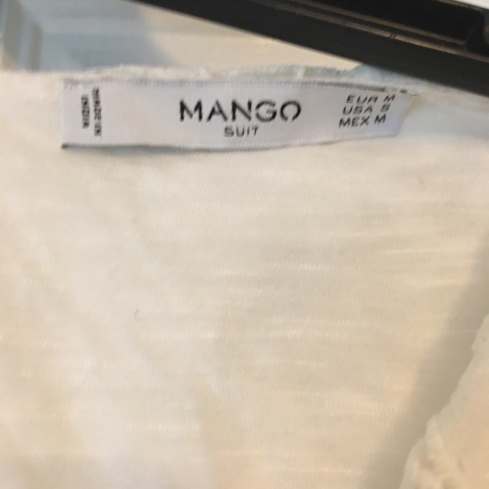 Mango lace /crochet white top - Picture 2 of 3